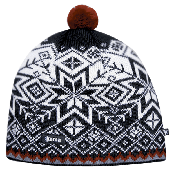 Čepice Kama AW41 Windstopper Knitted Hat black