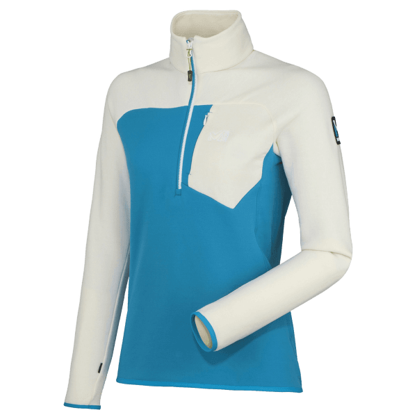 Mikina Millet Trilogy Fleecewool Pullover Women LIGHT SKY/FROST