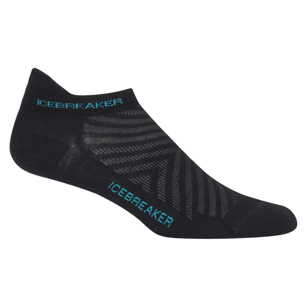 Ponožky Icebreaker Run+ Ultra Light Micro Women (104215) Black/Lagoon