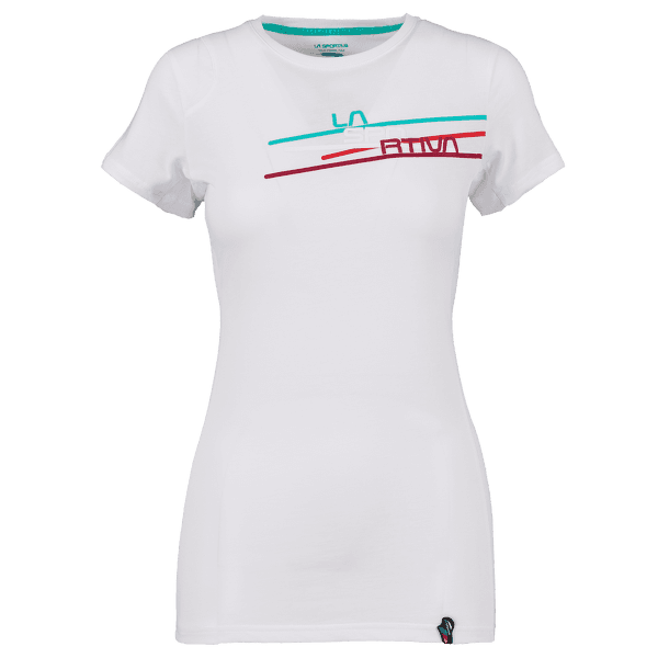 Tričko krátky rukáv La Sportiva Stripe 2.0 T-Shirt Women White/Aqua