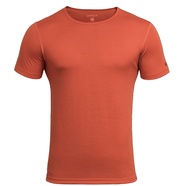 Tričko krátky rukáv Devold Breeze T-Shirt Men (180-210) 087 BRICK