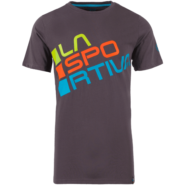 Tričko krátky rukáv La Sportiva Square T-Shirt Men Carbon/Tropic Bl