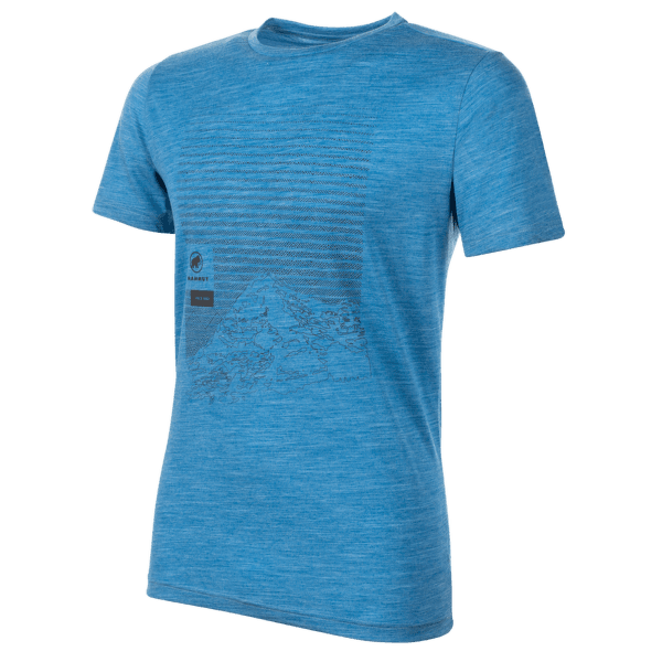 Tričko krátky rukáv Mammut Alnasca T-Shirt Men (1017-01770) gentian melange 50306