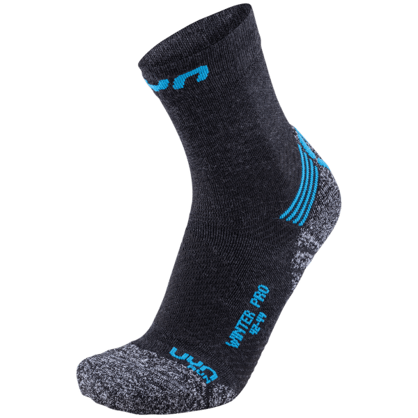 Ponožky UYN WINTER PRO RUN MeN Anthracite/Azure