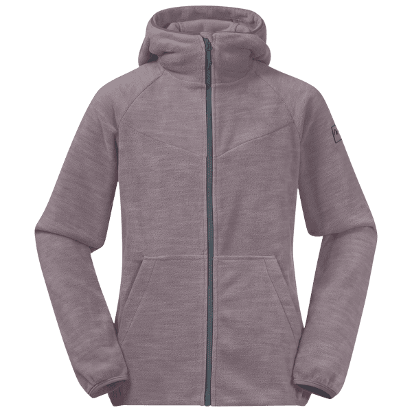 Mikina Bergans Hareid Youth Girl Jacket Lilac Chalk