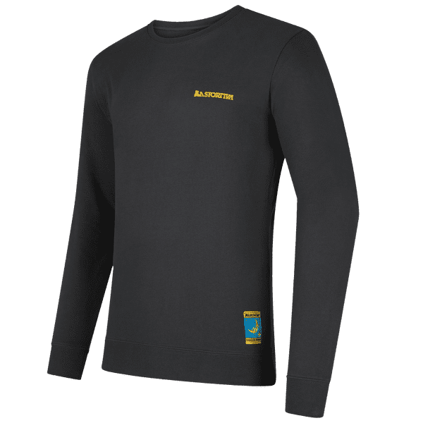 Triko dlouhý rukáv La Sportiva CLIMBING ON THE MOON Sweatshirt Men Carbon/Giallo