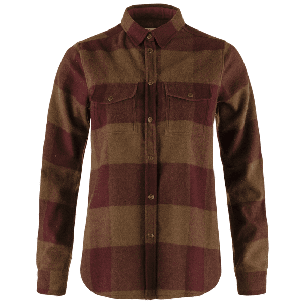 Košile dlouhý rukáv Fjällräven Canada Shirt LS Women Autumn Leaf-Bordeaux Red