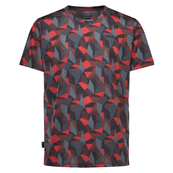 Triko krátký rukáv La Sportiva DIMENSION T-SHIRT Men Black/Cherry Tomato