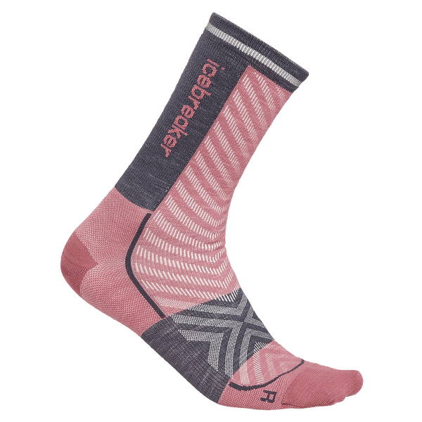 Ponožky Icebreaker Merino Run+Ultralight Crew Women DECO/GRAPHITE