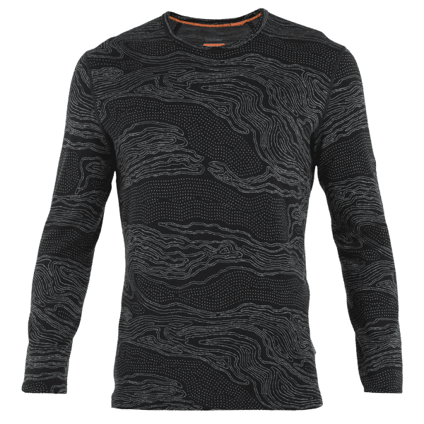 Triko dlouhý rukáv Icebreaker Merino 260 Vertex LS Crewe Snow Guide Men BLACK/GALAXY/J