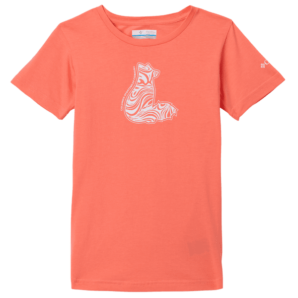 Tričko krátky rukáv Columbia Mission Lake Short Sleeve Graphic Shirt Girls Hot Coral, Foxy Swirl 810