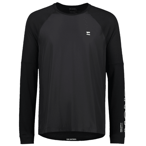 Mikina Mons Royale Tarn Merino Bike Wind Jersey Black