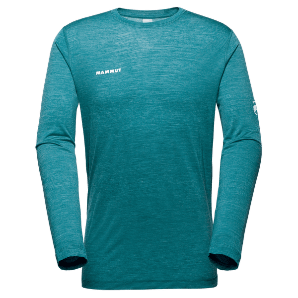 Triko dlouhý rukáv Mammut  Tree Wool FL Longsleeve Men 40324 deep teal melange
