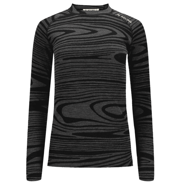 Triko dlouhý rukáv Aclima WarmWool Crew Neck Women Black Motion