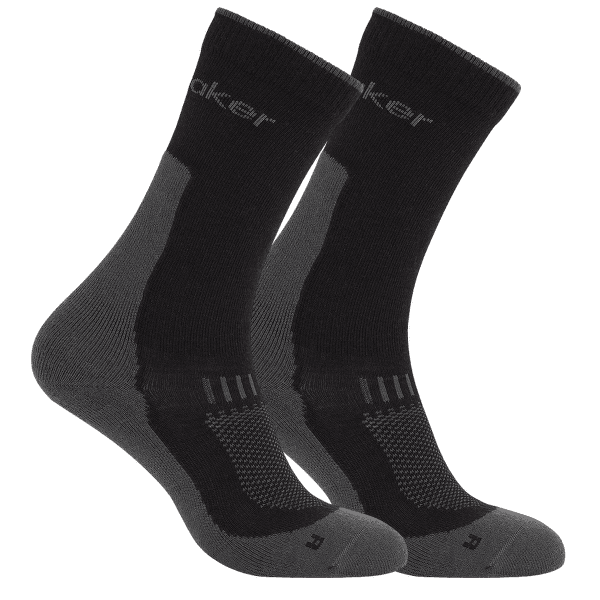 Ponožky Icebreaker Merino Hike+ Liner Crew Men - 2 pack BLACK/OBSIDIAN