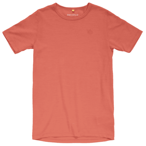 Tričko krátky rukáv Devold Active Tee Junior 195A CAYENNE