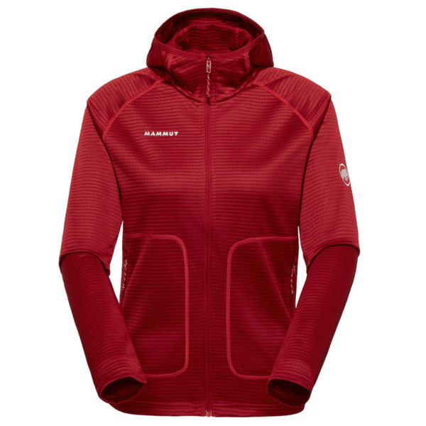 Mikina Mammut CRAG ML HOODED JACKET WOMEN 3818 dark mammut red