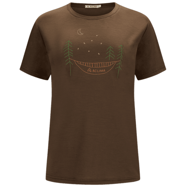Triko krátký rukáv Aclima LightWool 140 Classic Tee Forest Women Dark Earth