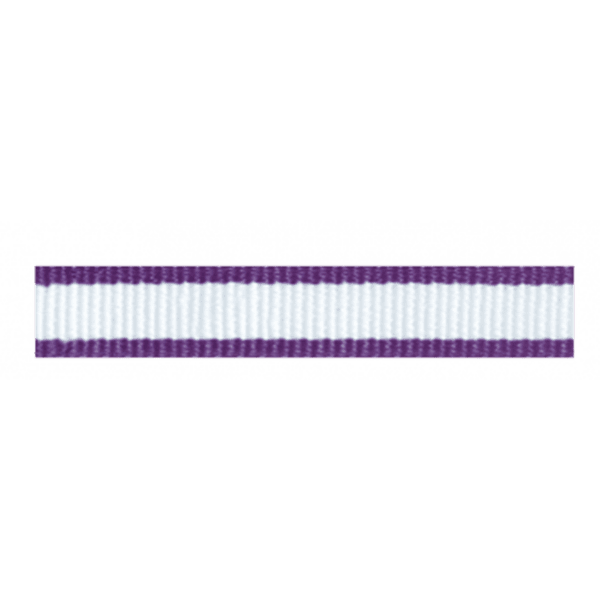Smyčka Rock Empire Popruhové smyčky otevřené PAD (16 mm) bílo-purpurová