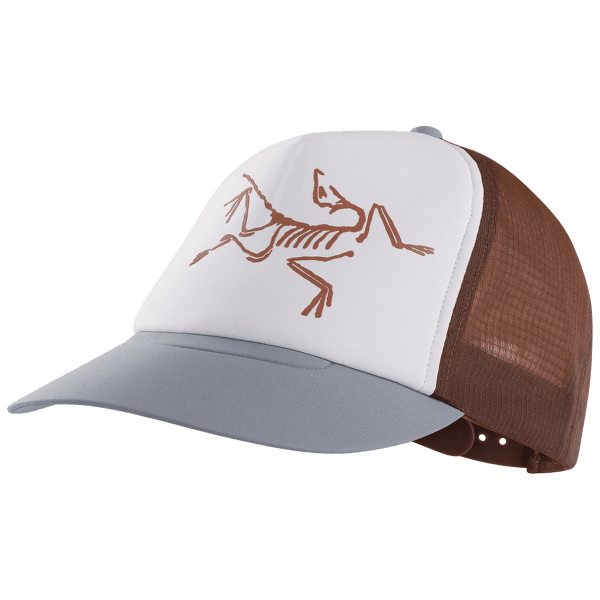 Šiltovka Arcteryx Bird Trucker Hat Redox/Proteus/Delos Grey
