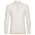 Pulóver (3/4 zapínanie) Icebreaker Lodge LS Half Zip Sweater Men ECRU HTHR/SILENT GOLD