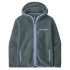 Retro Pile Hoody Women Nouveau Green