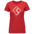 Chalked Up 2.0 SS Tee Women Coral Red