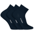 EVERYDAY QUARTER SOCKS 3 PACK Marine-white