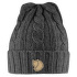 Braided Knit Hat Dark Grey 030