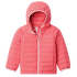 Powder Lite™ Hooded Jacket Girls Bright Geranium 673