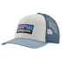P-6 Logo Trucker Hat White w/Light Plume Grey