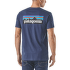 Triko krátký rukáv Patagonia P-6 Logo Organic T-Shirt Men Feather Grey