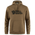 Fjällräven Logo Hoodie Men Wood Brown