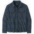 Fjord Flannel Shirt Men Treelined: Smolder Blue