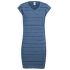 Šaty Icebreaker Yanni Tee Dress Combed Lines Women PRUSSIAN BLUE/Snow