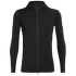 Mikina Icebreaker Quantum II LS Zip Hood Men Black