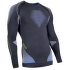 Triko dlouhý rukáv UYN Evolutyon UW Shirt Melange Men Anthracite melange/Blue/Yellow Shiny