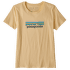 Triko krátký rukáv Patagonia Pastel P-6 Logo Organic Crew T-Shirt Women Vela Peach