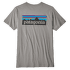 Triko krátký rukáv Patagonia P-6 Logo Organic T-Shirt Men Feather Grey