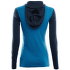 Mikina Aclima WarmWool Hood Sweater W/Zip Women Navy Blazer / Blue Sapphire / Azure Blue