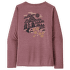 Tričko dlhý rukáv Patagonia Cap Cool Daily Graphic Shirt Lands Long Sleeve Women Across The Trail: Evening Mauve X-Dye