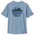 Triko krátký rukáv Patagonia Cap Cool Daily Graphic Shirt Men Skyline Stencil: Steam Blue X-Dye