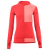 WarmWool Hood Sweater W/Zip Women Jester Red/Spiced Coral/Spiced Apple