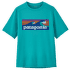 Cap SW T-Shirt Kids Boardshort Logo: Subtidal Blue
