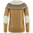 Svetr Fjällräven Övik Knit Sweater Women Buckwheat Brown-Chalk White