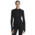 Pulover Icebreaker 300 MerinoFine™ Polar LS Half Zip Women Black