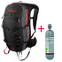 Batoh Mammut Set Pro Protection Airbag 30 + Cartridge Non-Refillable black-white 0047