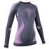 Evolutyon UW Shirt LS Lady Melange Anthracite Melange/Raspberry/Purple