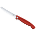 Swiss Classic Foldable Paring knife, wavy Red