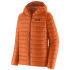 Down Sweater Hoody Men Redtail Rust